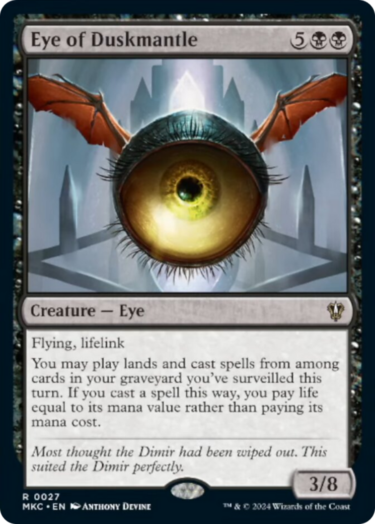 Eye of Duskmantle [Murders at Karlov Manor Commander] | L.A. Mood Comics and Games