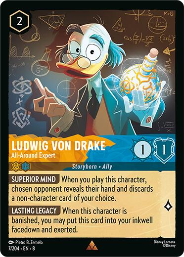 Ludwig Von Drake - All-Around Expert (7/204) [Reign of Jafar] | L.A. Mood Comics and Games