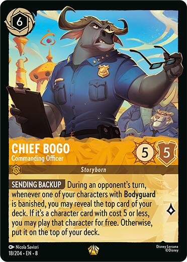 Chief Bogo - Commanding Officer (18/204) [Reign of Jafar] | L.A. Mood Comics and Games