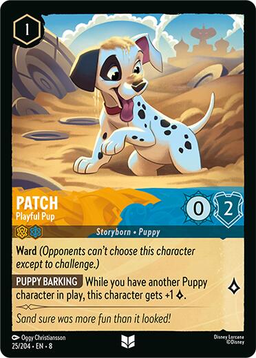 Patch - Playful Pup (25/204) [Reign of Jafar] | L.A. Mood Comics and Games