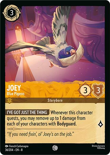 Joey - Blue Pigeon (36/204) [Reign of Jafar] | L.A. Mood Comics and Games