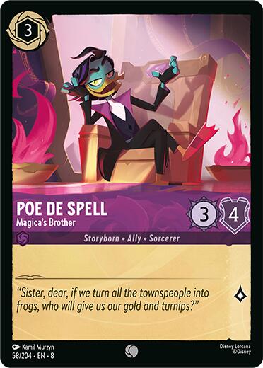 Poe De Spell - Magica's Brother (58/204) [Reign of Jafar] | L.A. Mood Comics and Games