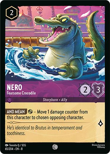 Nero - Fearsome Crocodile (65/204) [Reign of Jafar] | L.A. Mood Comics and Games