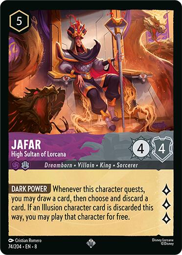 Jafar - High Sultan of Lorcana (74/204) [Reign of Jafar] | L.A. Mood Comics and Games