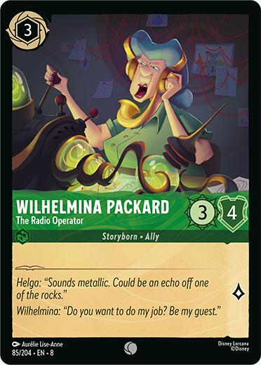 Wilhelmina Packard - The Radio Operator (85/204) [Reign of Jafar] | L.A. Mood Comics and Games