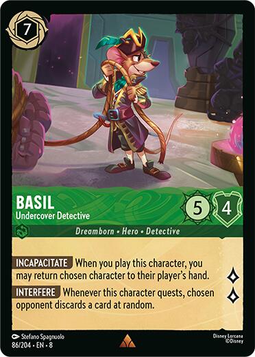 Basil - Undercover Detective (86/204) [Reign of Jafar] | L.A. Mood Comics and Games