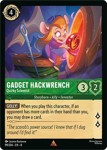 Gadget Hackwrench - Quirky Scientist (99/204) [Reign of Jafar] | L.A. Mood Comics and Games