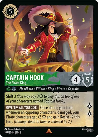 Captain Hook - The Pirate King (109/204) [Reign of Jafar] | L.A. Mood Comics and Games
