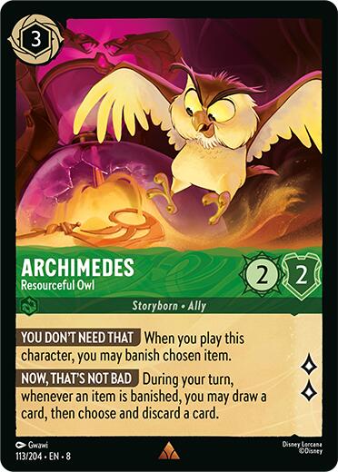 Archimedes - Resourceful Owl (113/204) [Reign of Jafar] | L.A. Mood Comics and Games