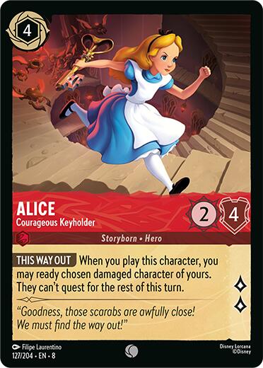 Alice - Courageous Keyholder (127/204) [Reign of Jafar] | L.A. Mood Comics and Games