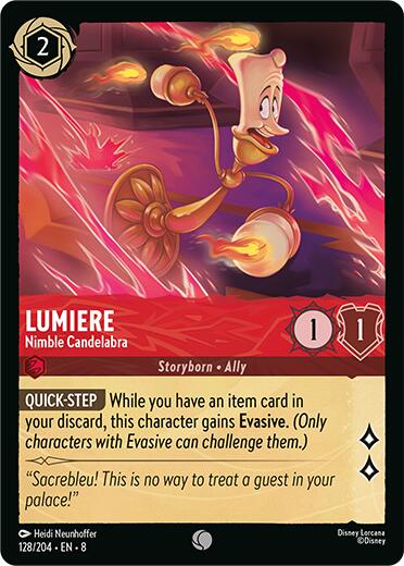 Lumiere - Nimble Candelabra (128/204) [Reign of Jafar] | L.A. Mood Comics and Games