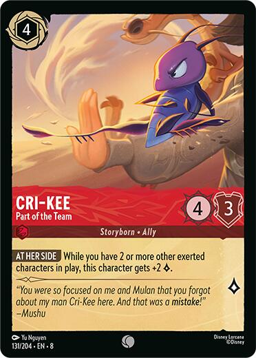 Cri-Kee - Part of the Team (131/204) [Reign of Jafar] | L.A. Mood Comics and Games