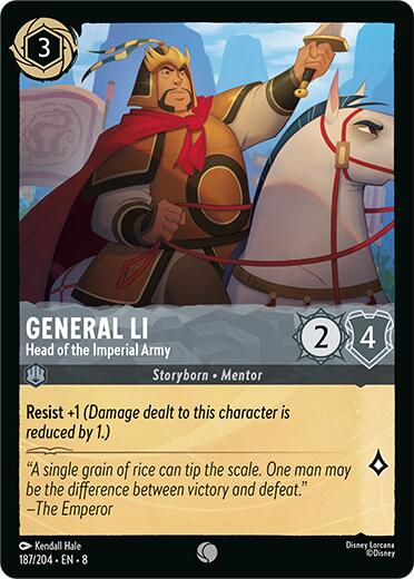 General Li - Head of the Imperial Army (187/204) [Reign of Jafar] | L.A. Mood Comics and Games