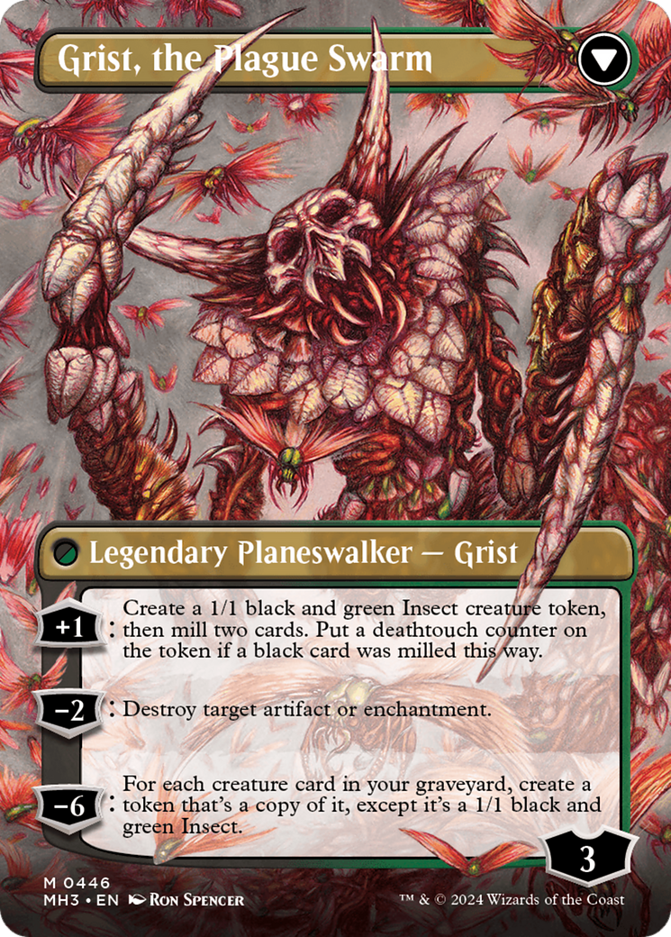 Grist, Voracious Larva // Grist, the Plague Swarm (Borderless) [Modern Horizons 3] | L.A. Mood Comics and Games