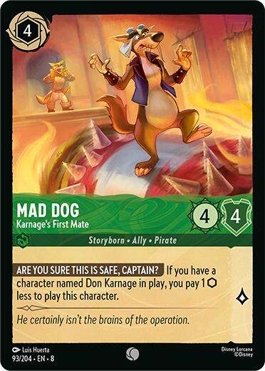Mad Dog - Karnage's First Mate (93/204) [Reign of Jafar] | L.A. Mood Comics and Games