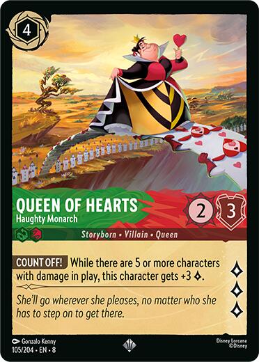 Queen of Hearts - Haughty Monarch (105/204) [Reign of Jafar] | L.A. Mood Comics and Games