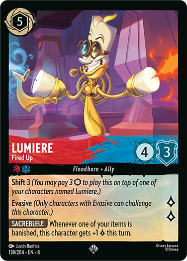 Lumiere - Fired Up (139/204) [Reign of Jafar] | L.A. Mood Comics and Games
