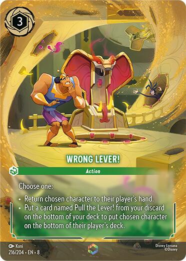 Wrong Lever! (Enchanted) (216/204) [Reign of Jafar] | L.A. Mood Comics and Games