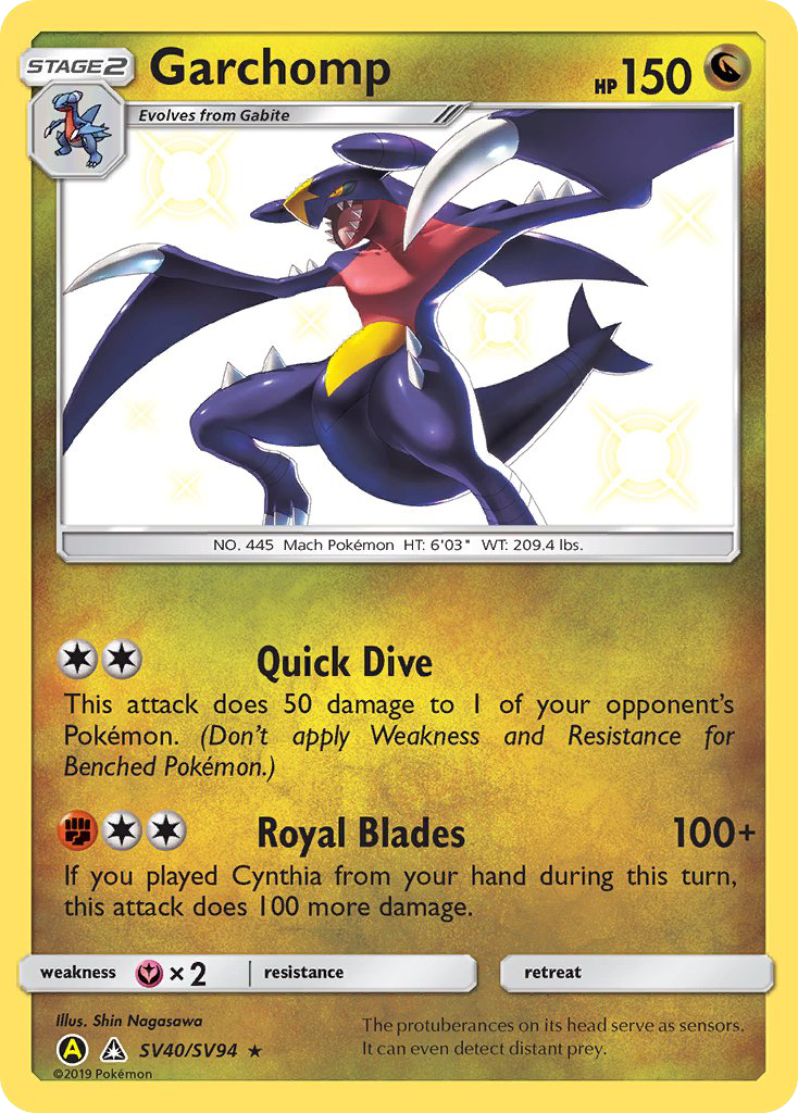 Garchomp (SV40/SV94) [Sun & Moon: Hidden Fates - Shiny Vault] | L.A. Mood Comics and Games