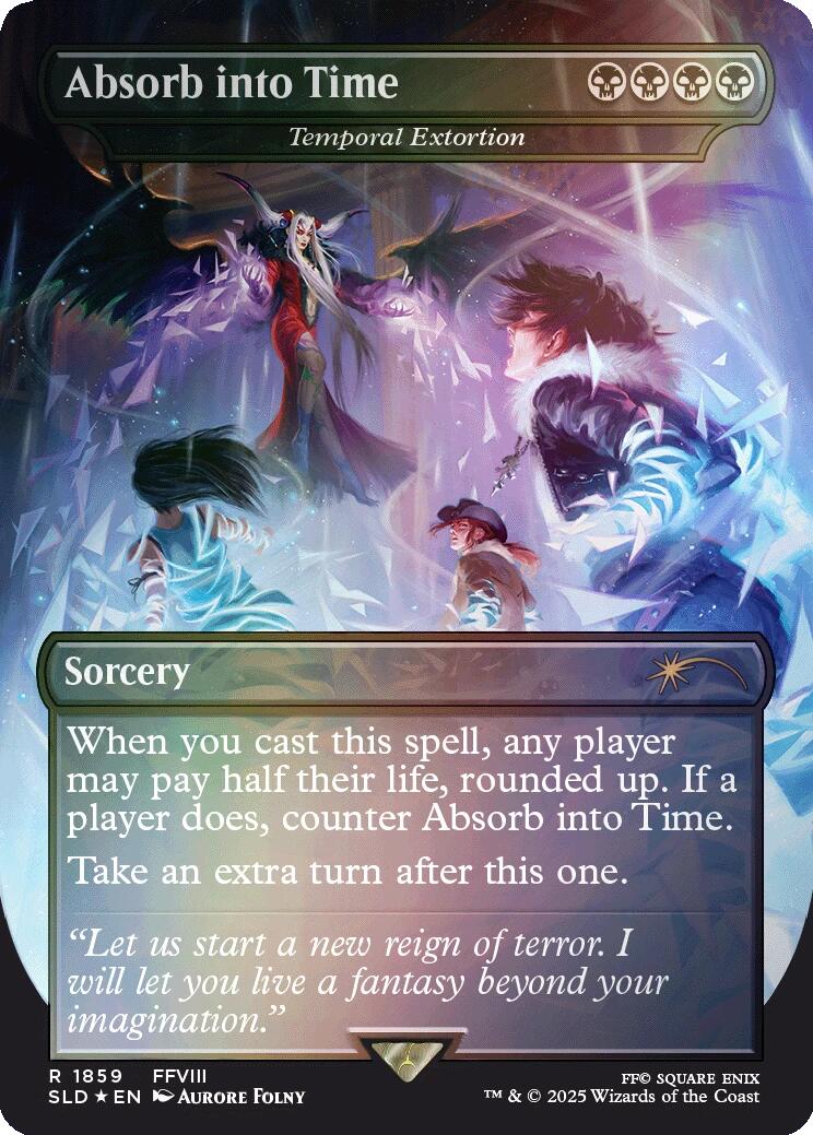 Absorb into Time - Temporal Extortion (Rainbow Foil) [Secret Lair Drop Series] | L.A. Mood Comics and Games