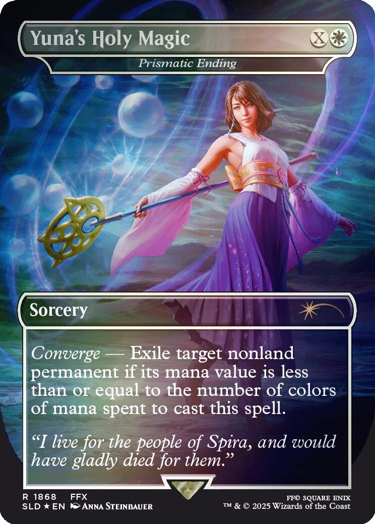 Yuna's Holy Magic - Prismatic Ending (Rainbow Foil) [Secret Lair Drop Series] | L.A. Mood Comics and Games