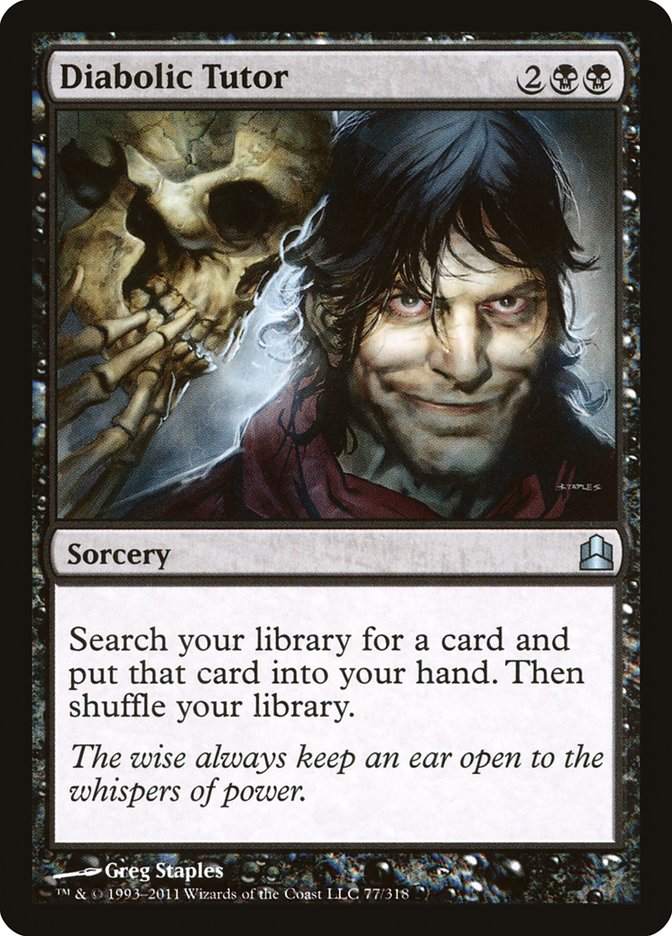 Diabolic Tutor [Commander 2011] | L.A. Mood Comics and Games