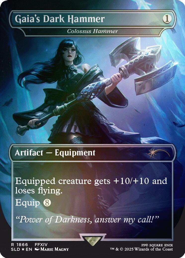 Gaia's Dark Hammer - Colossus Hammer (Rainbow Foil) [Secret Lair Drop Series] | L.A. Mood Comics and Games
