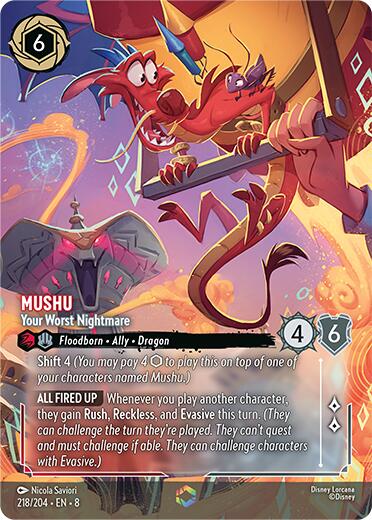 Mushu - Your Worst Nightmare (Enchanted) (218/204) [Reign of Jafar] | L.A. Mood Comics and Games