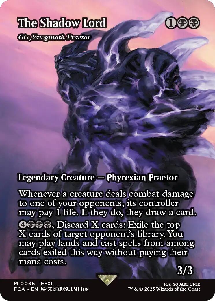 The Shadow Lord - Gix, Yawgmoth Praetor (Showcase) [FINAL FANTASY : Through the Ages] | L.A. Mood Comics and Games