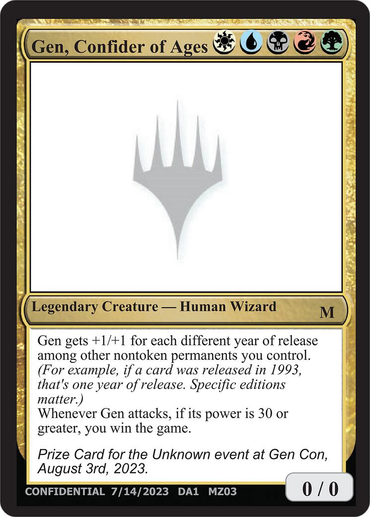Gen, Confider of Ages [Mystery Booster] | L.A. Mood Comics and Games