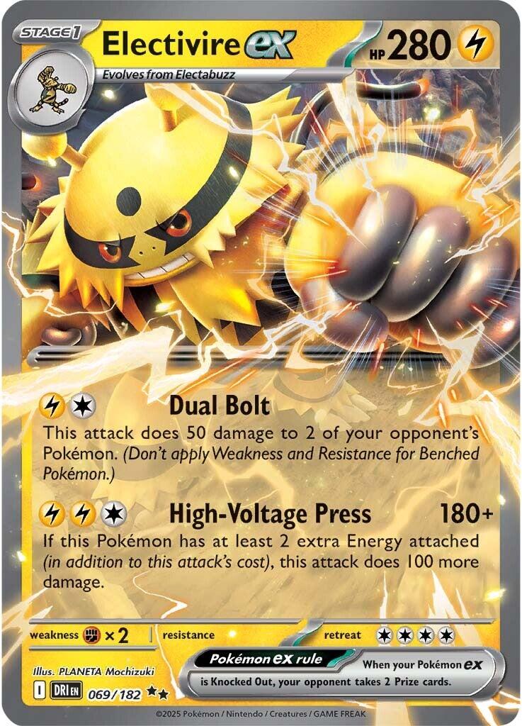 Electivire ex (069/182) [Scarlet & Violet: Destined Rivals] | L.A. Mood Comics and Games