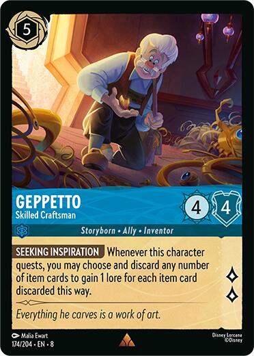 Geppetto – Skilled Craftsman (174/204) [Reign of Jafar] | L.A. Mood Comics and Games