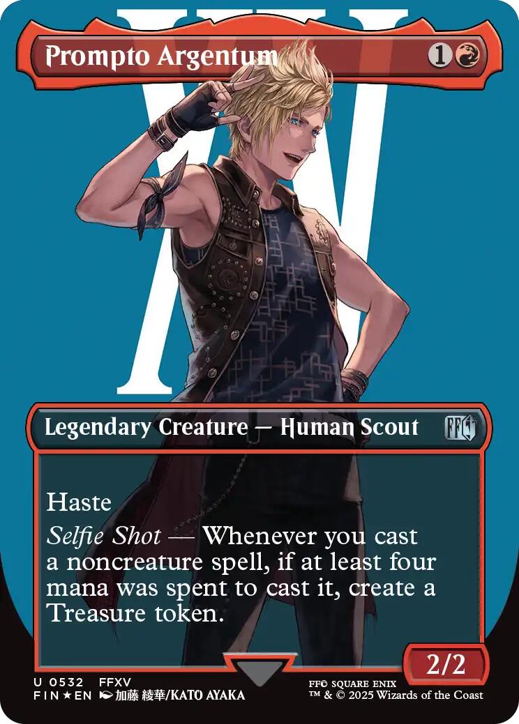 Prompto Argentum (Borderless) (Surge Foil) [FINAL FANTASY] | L.A. Mood Comics and Games