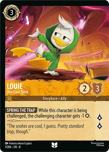 Louie - One Cool Duck (Cold Foil) (1/204) [Reign of Jafar] | L.A. Mood Comics and Games
