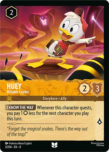 Huey - Reliable Leader (Cold Foil) (3/204) [Reign of Jafar] | L.A. Mood Comics and Games