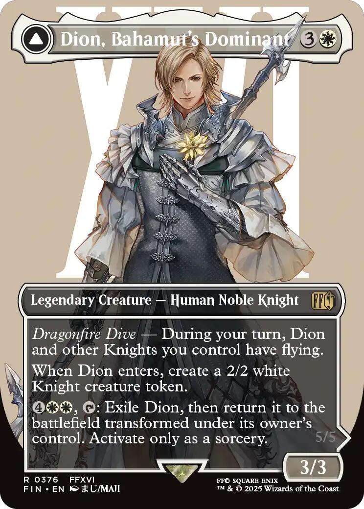 Dion, Bahamut's Dominant // Bahamut, Warden of Light (Borderless) [FINAL FANTASY] | L.A. Mood Comics and Games