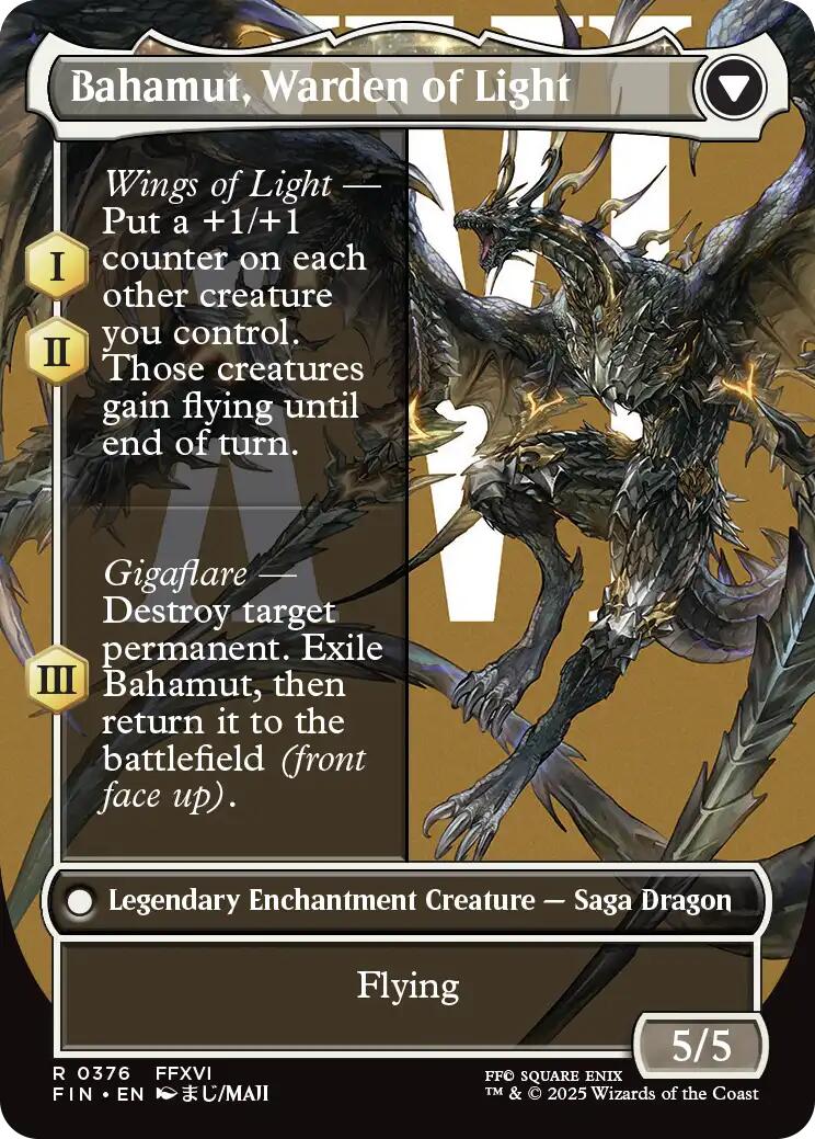 Dion, Bahamut's Dominant // Bahamut, Warden of Light (Borderless) [FINAL FANTASY] | L.A. Mood Comics and Games