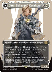 Dion, Bahamut's Dominant // Bahamut, Warden of Light (Borderless) (Surge Foil) [FINAL FANTASY] | L.A. Mood Comics and Games