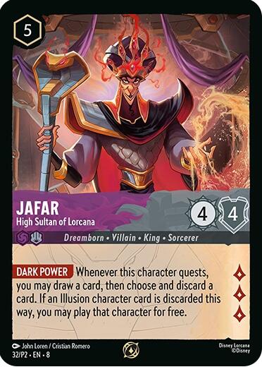 Jafar - High Sultan of Lorcana (Store Champion Participant) (32/P2) [Promo Cards] | L.A. Mood Comics and Games