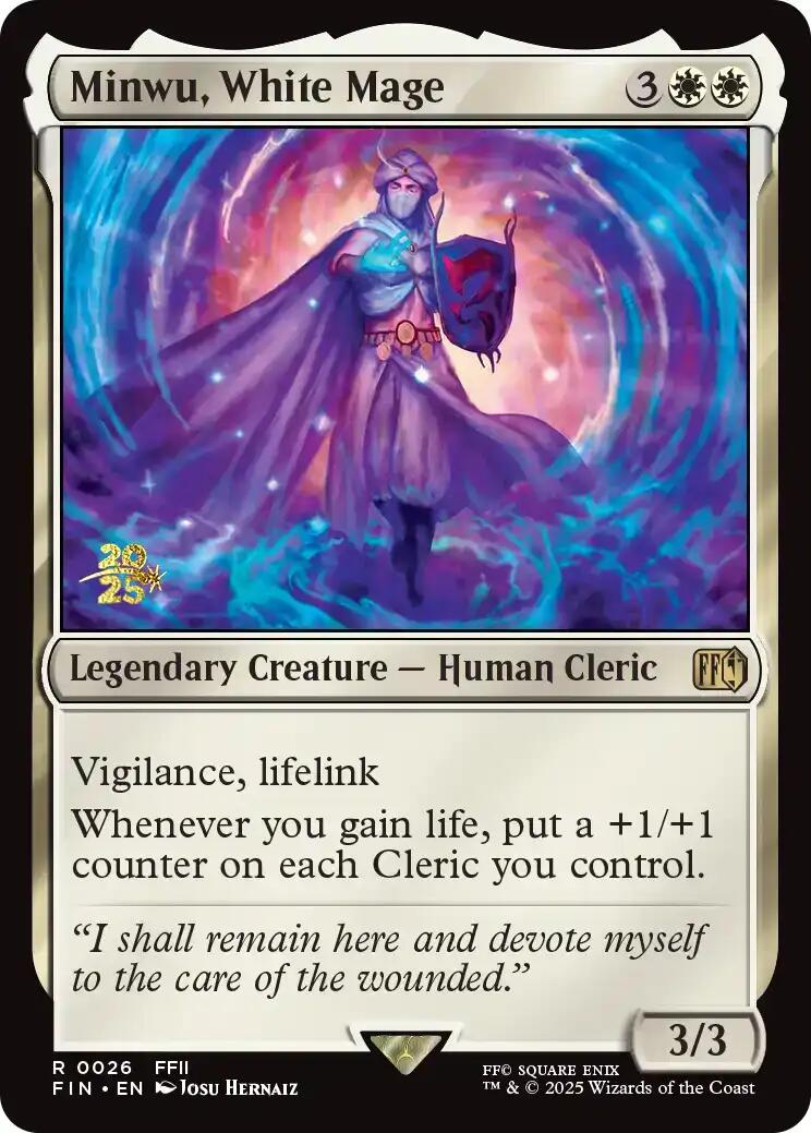 Minwu, White Mage [FINAL FANTASY Prerelease Promo] | L.A. Mood Comics and Games