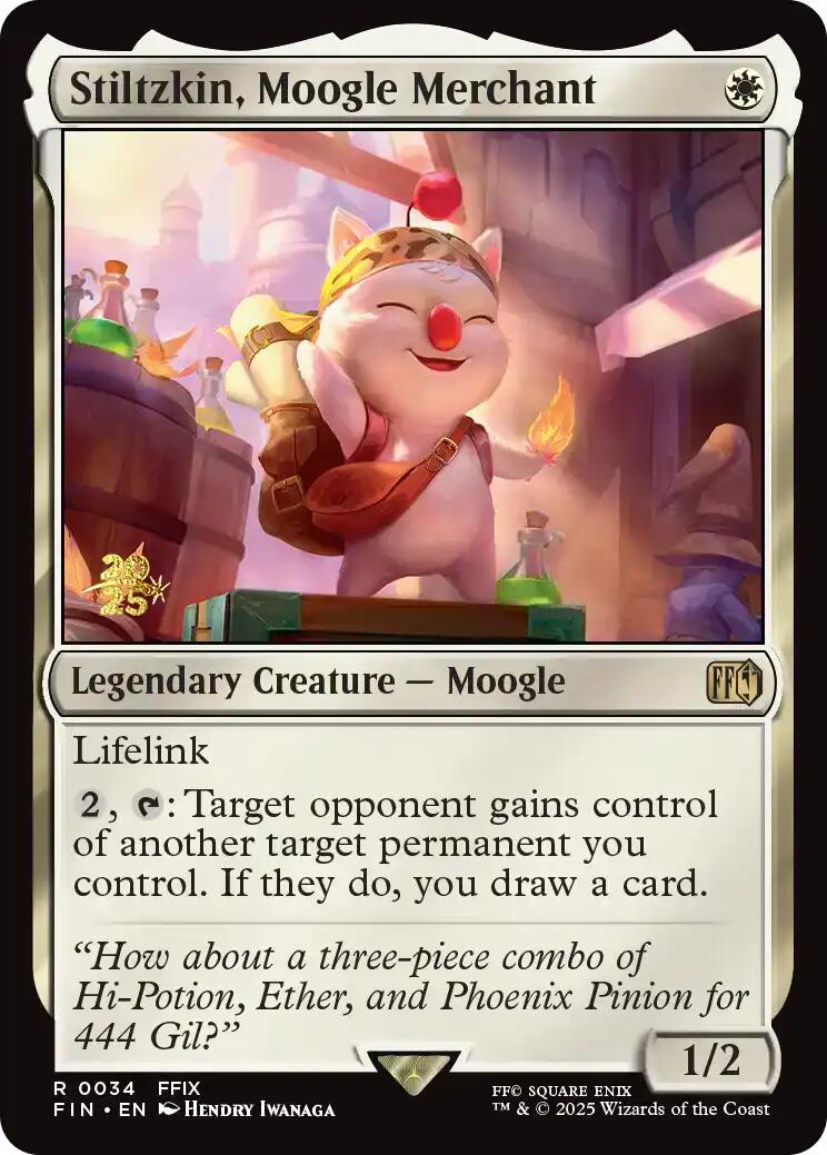 Stiltzkin, Moogle Merchant [FINAL FANTASY Prerelease Promo] | L.A. Mood Comics and Games