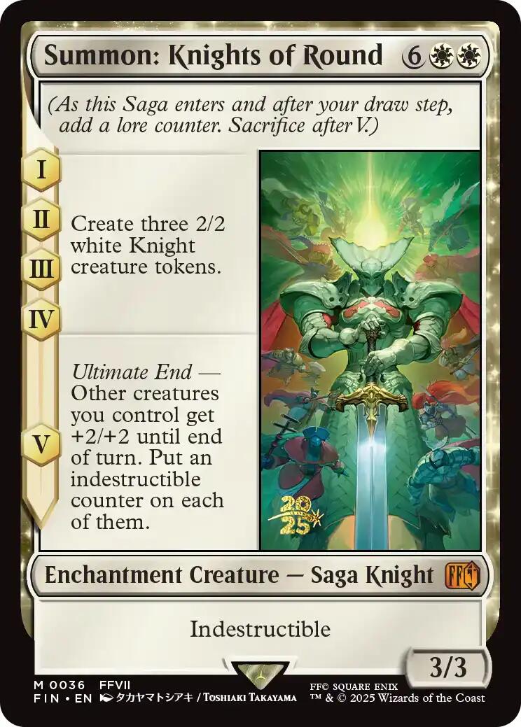 Summon: Knights of Round [FINAL FANTASY Prerelease Promo] | L.A. Mood Comics and Games