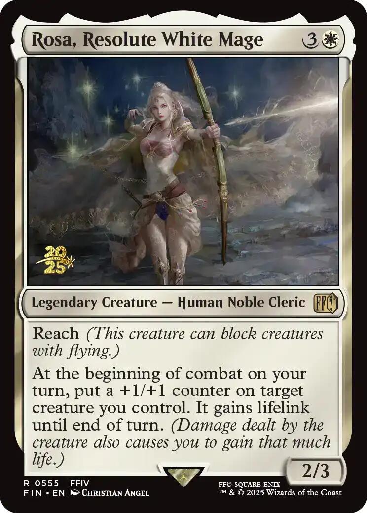 Rosa, Resolute White Mage [FINAL FANTASY Prerelease Promo] | L.A. Mood Comics and Games