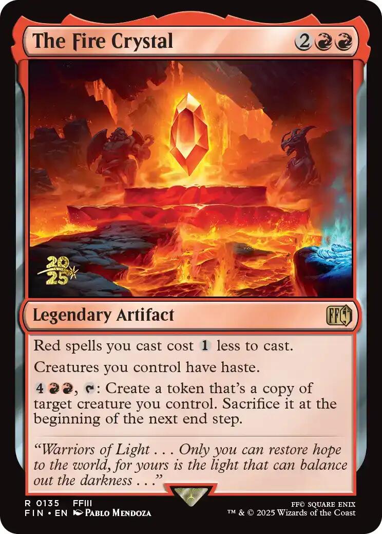 The Fire Crystal [FINAL FANTASY Prerelease Promo] | L.A. Mood Comics and Games