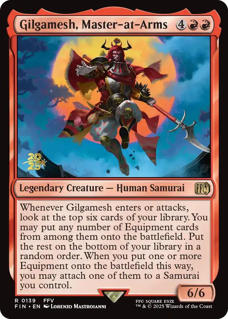 Gilgamesh, Master-at-Arms [FINAL FANTASY Prerelease Promo] | L.A. Mood Comics and Games