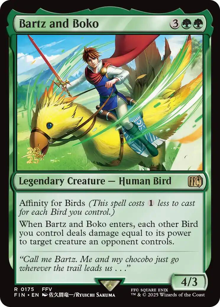 Bartz and Boko [FINAL FANTASY Prerelease Promo] | L.A. Mood Comics and Games