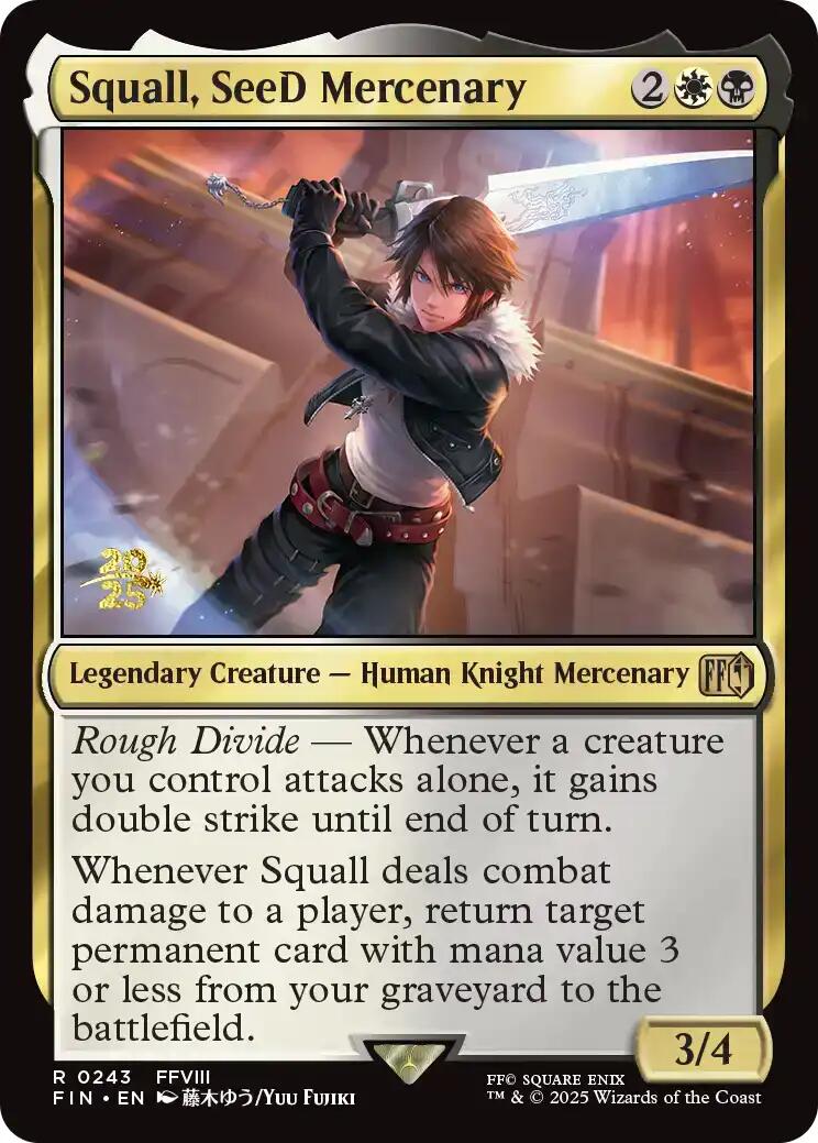 Squall, SeeD Mercenary [FINAL FANTASY Prerelease Promo] | L.A. Mood Comics and Games