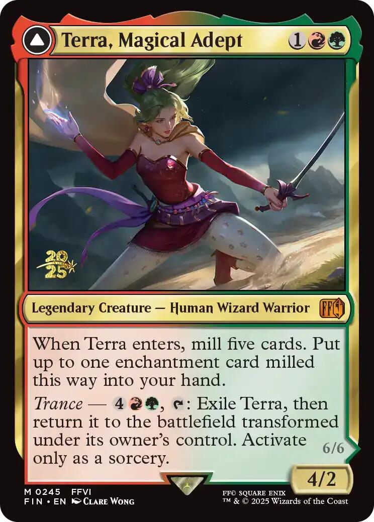 Terra, Magical Adept // Esper Terra [FINAL FANTASY Prerelease Promo] | L.A. Mood Comics and Games