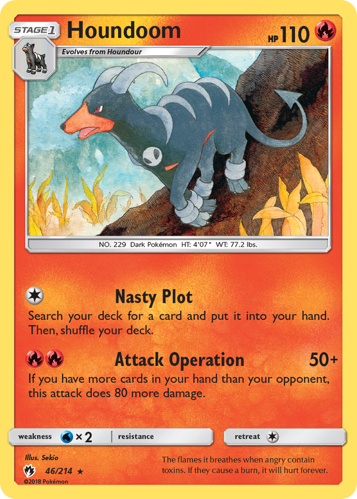 Houndoom (46/214) [Sun & Moon: Lost Thunder] | L.A. Mood Comics and Games
