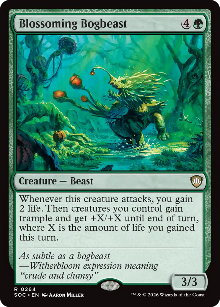 Blossoming Bogbeast [Secrets of Strixhaven Commander] | L.A. Mood Comics and Games